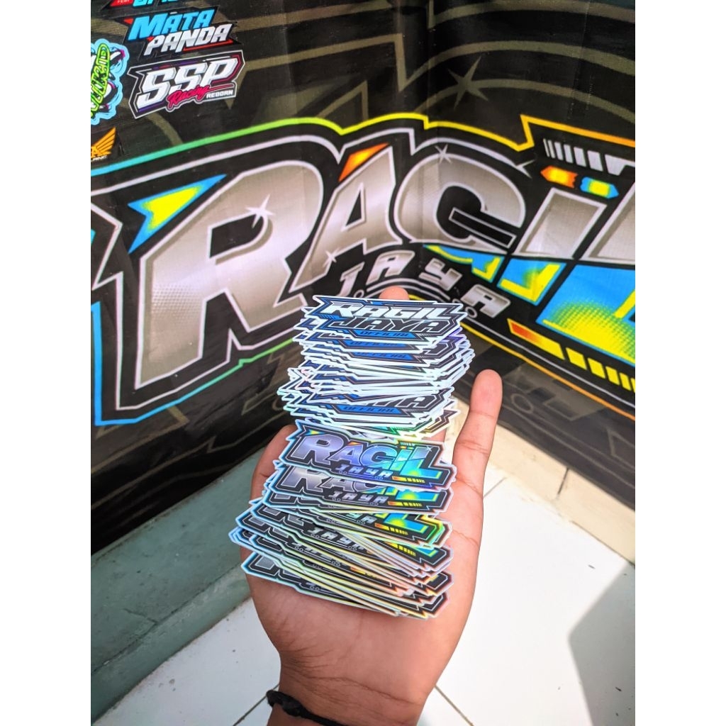 

2 PCS STIKER RAGIL JAYA V1 DAN V2
