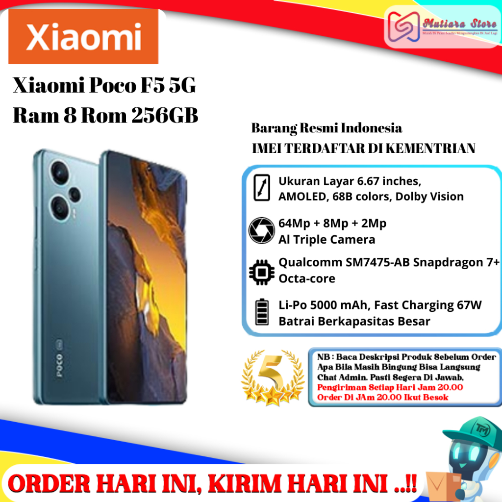 Xiaomi Poco F5 Ram 8/256GB | Ram 12/256GB