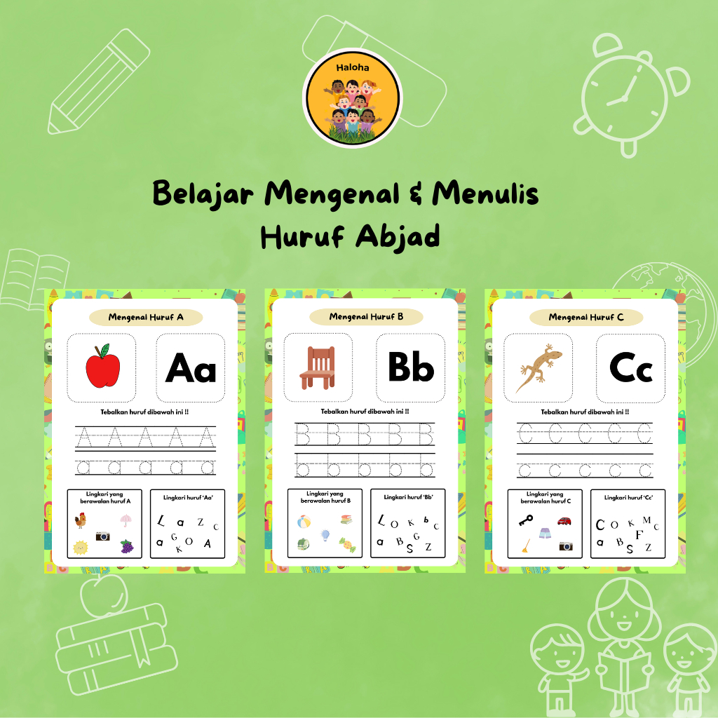 

Worksheet Anak Mengenal dan Menulis Edisi Huruf Abjad (A-Z)