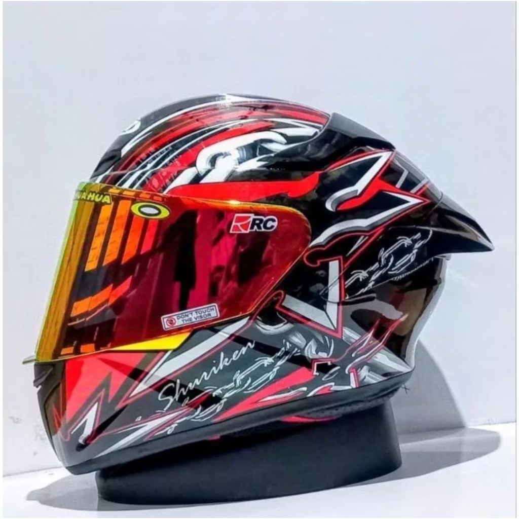 Helm full face motif keren kualitas premium