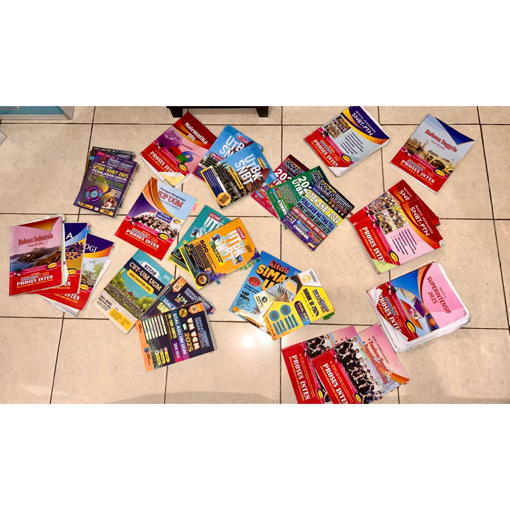 [PRELOVED buku Inten, Wangsit, Ruangguru + Free PDF TO] UTBK, SIMAK UI, CBT UGM, IUP UGM
