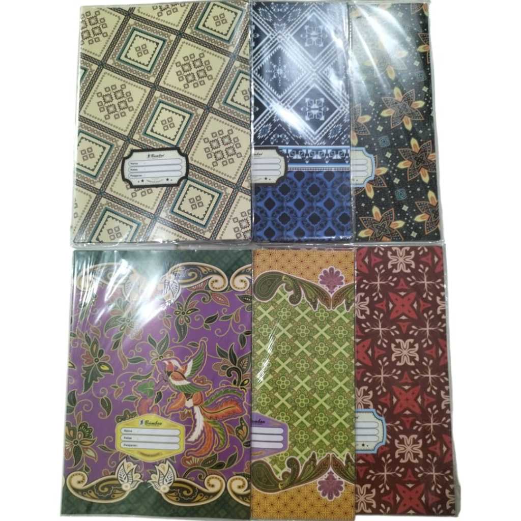 

sampul buku batik merk bamboo isi 1 pack 20 pcs
