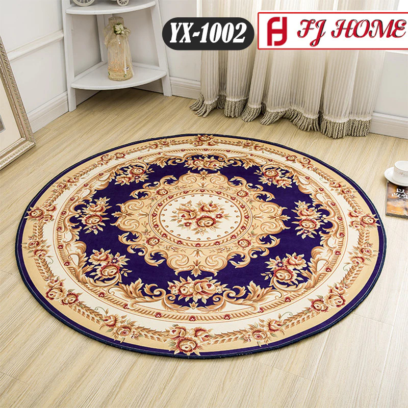 [FJ] Jakarta Baru - Karpet Bulat Motif Diameter Karpet Bulat Aestetik /Karpet Bulat Modern