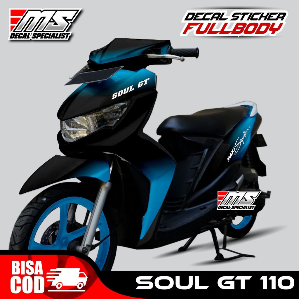 New Decal Stiker Full Body Yamaha Mio Soul GT 110 Gradasi warna