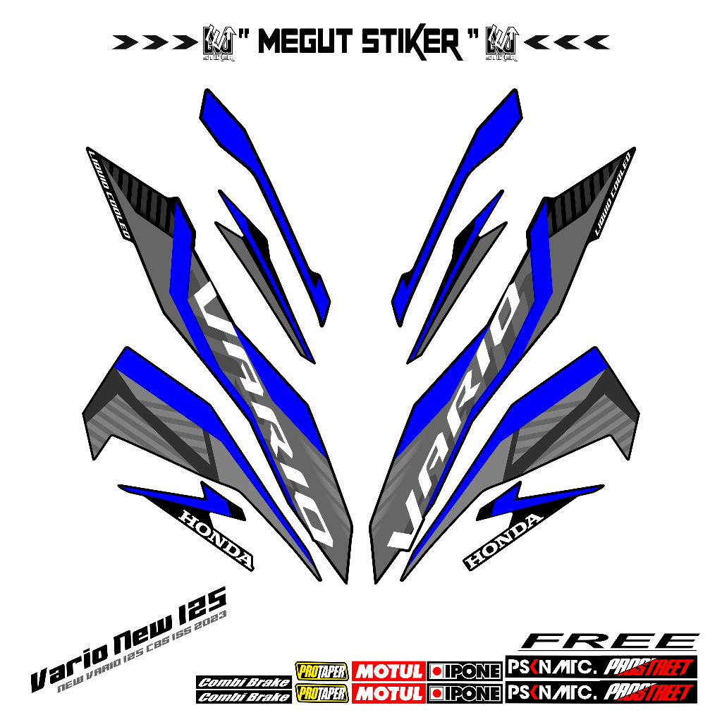 Striping Vario 125 New 2023 / vario 125 New cbs (1) stiker vario 125 New Cbs 2023 gen2