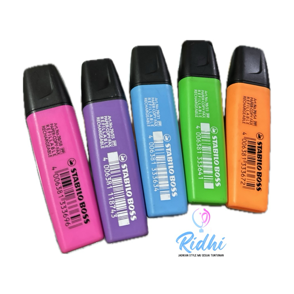 

Stabilo Boss Highlighter Penanda Berwarna Tulisan