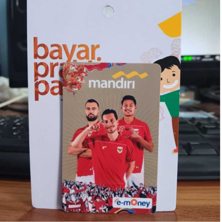 Emoney Mandiri Original asli bukan custom edisi TIMNAS THOM HAYE