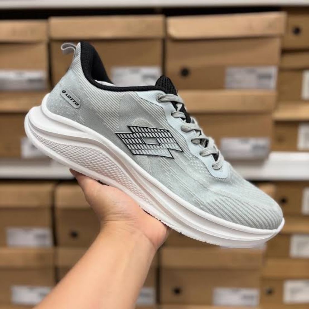 LOTTO DYLAN GREY SEPATU RUNNING LOTTO SEPATU ORIGINAL LOTTO SEPATU OLAHRAGA LOTTO SEPATU LARI LOTTO 