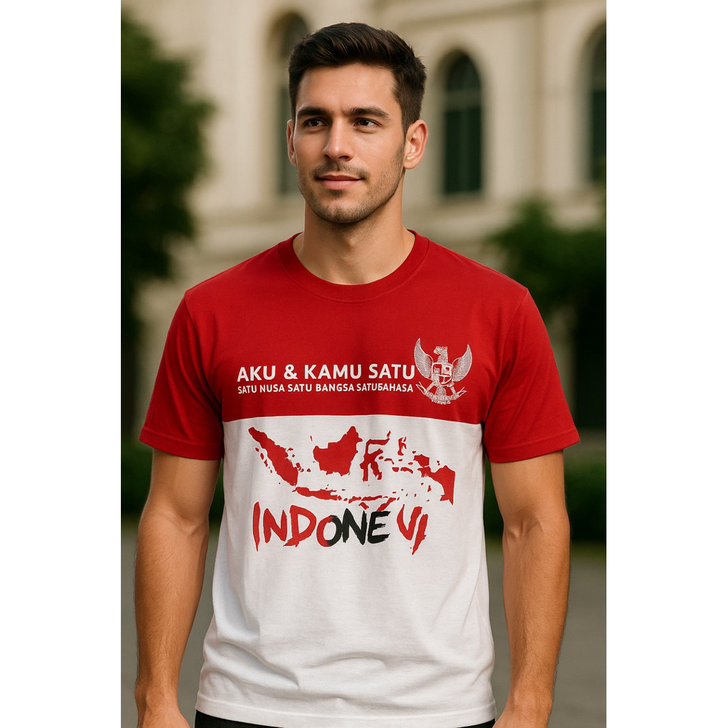 baju merah putih / baju kemerdekaan / kaos merah putih
