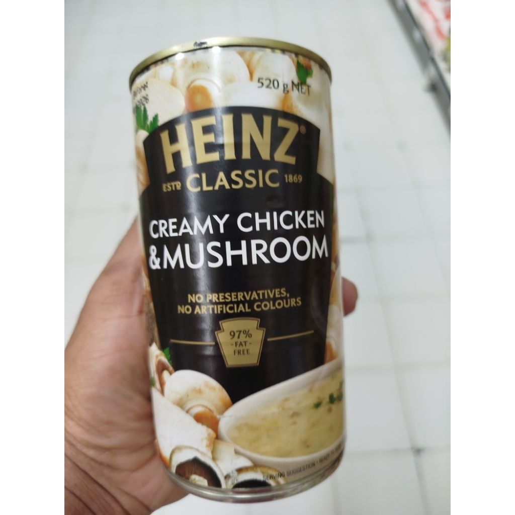 

HEINZ CREAMY CHICKEN MUSHROOM CAN535 G