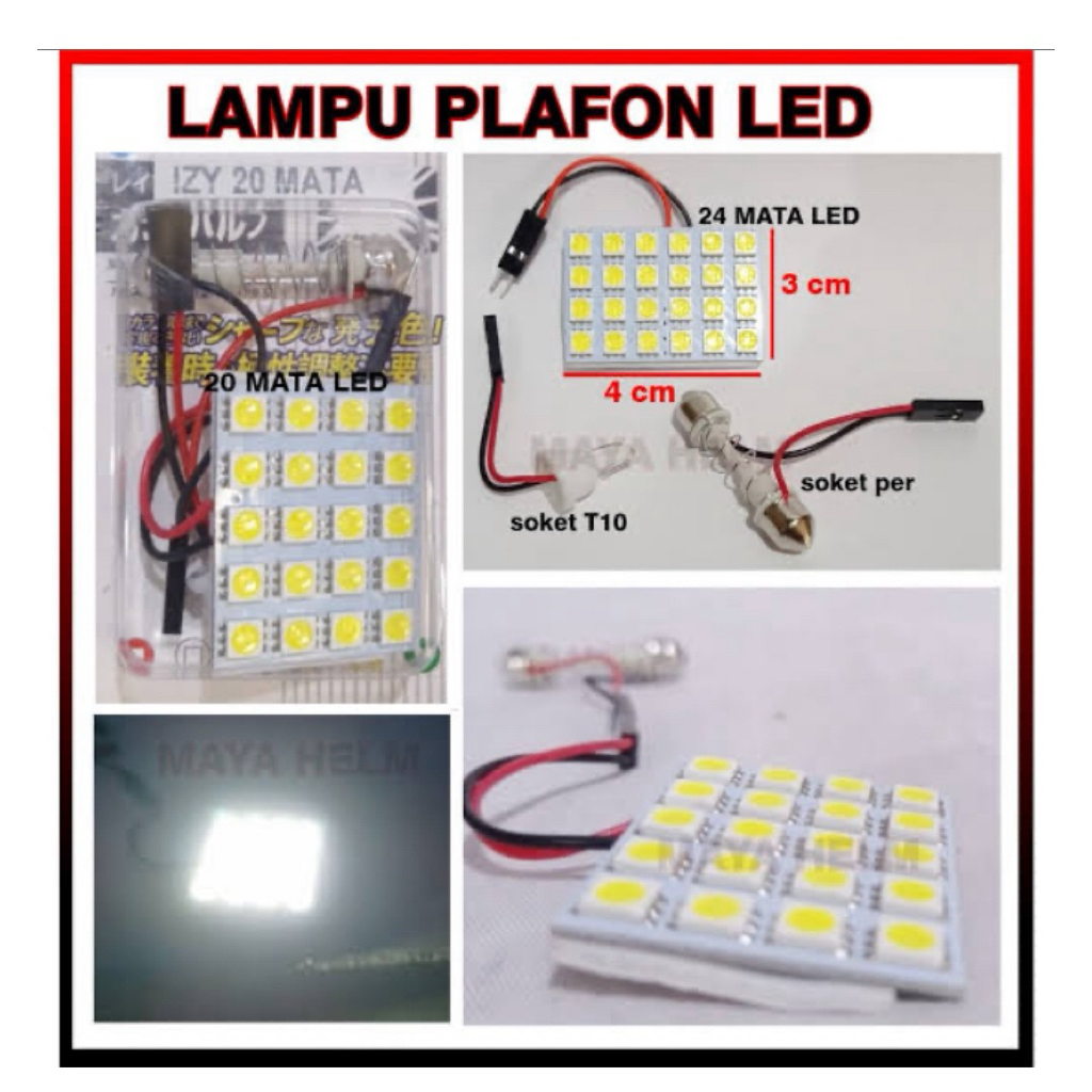 Lampu LED Plafon Model Biji Jagung DC 12 Volt