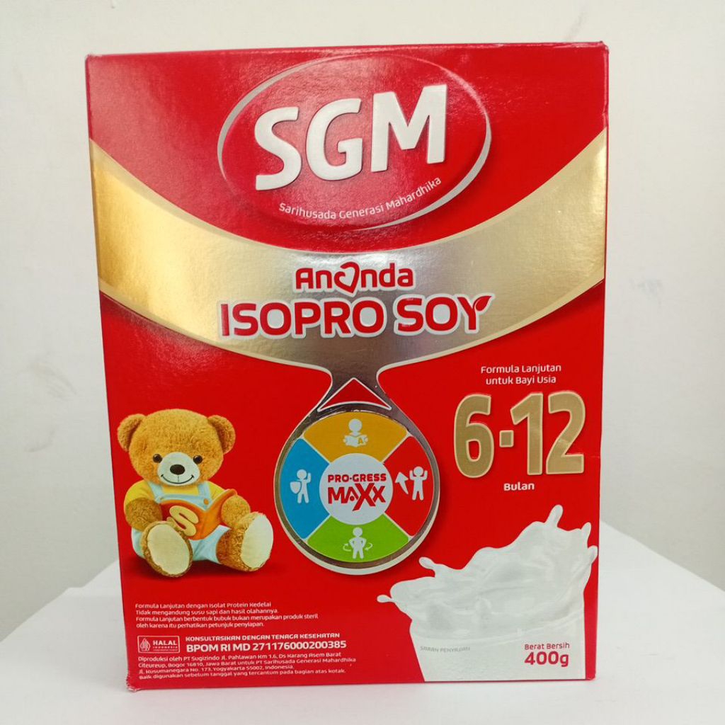 SGM ISOPRO SOY - SUSU BAYI 6-12 BULAN 400g