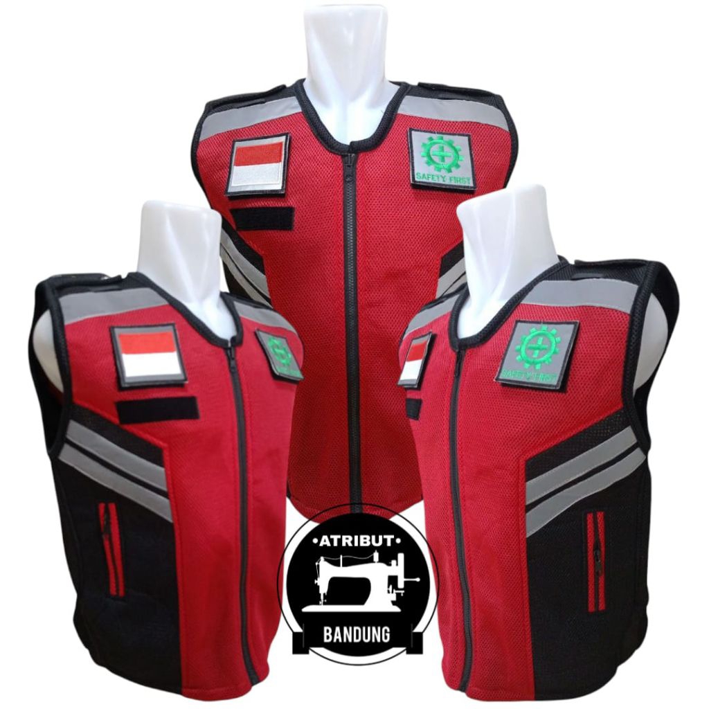 Rompi HSE / Rompi K3 / Rompi Safety / Rompi Tebal Bahan Dobel Mesh