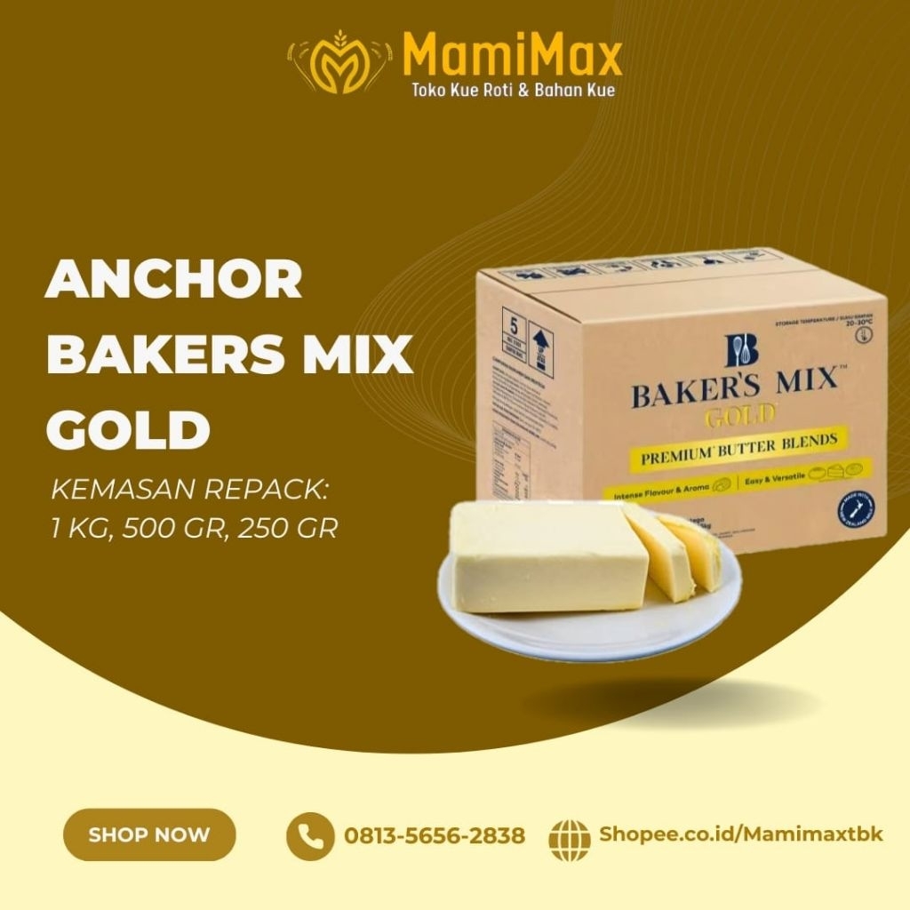 

ANCHOR BAKERS MIX GOLD 1KG, 500 GRAM, 250 GRAM