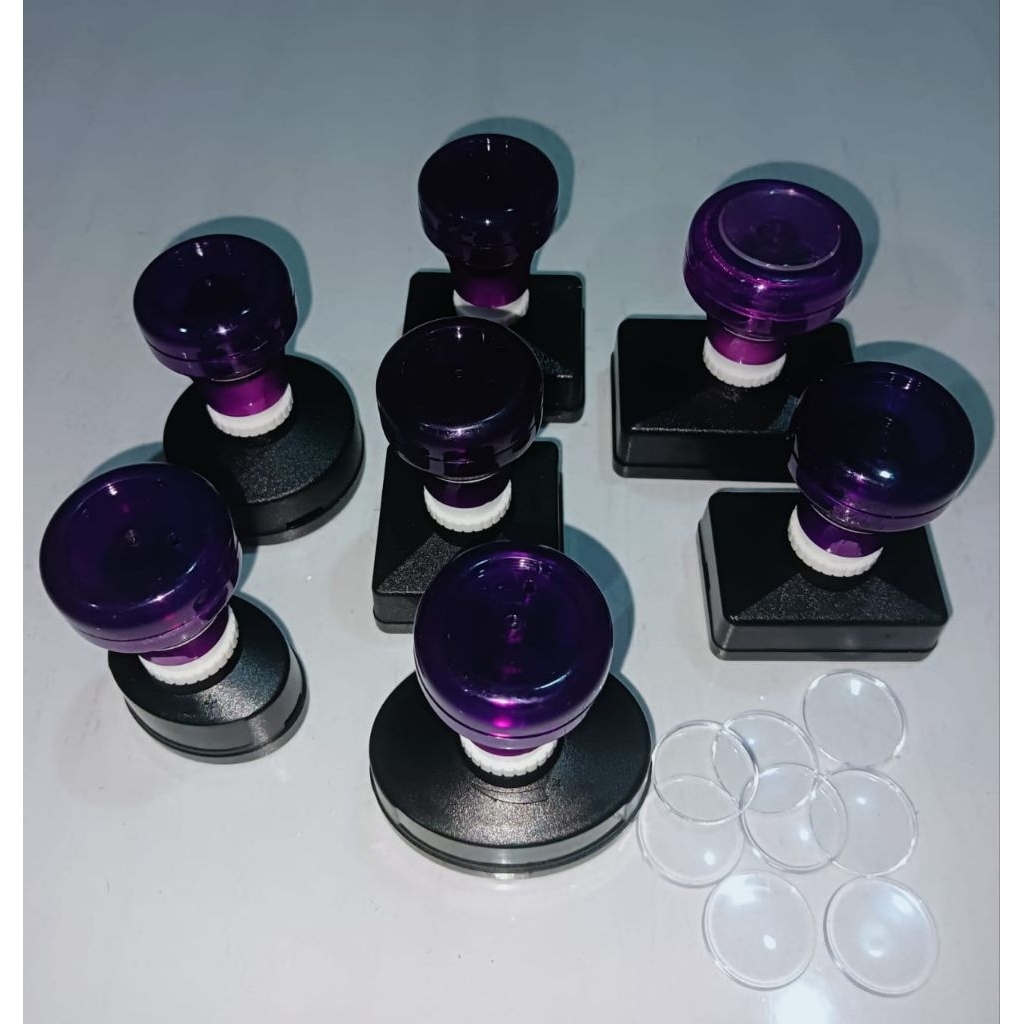 

gagang stempel flash warna violet