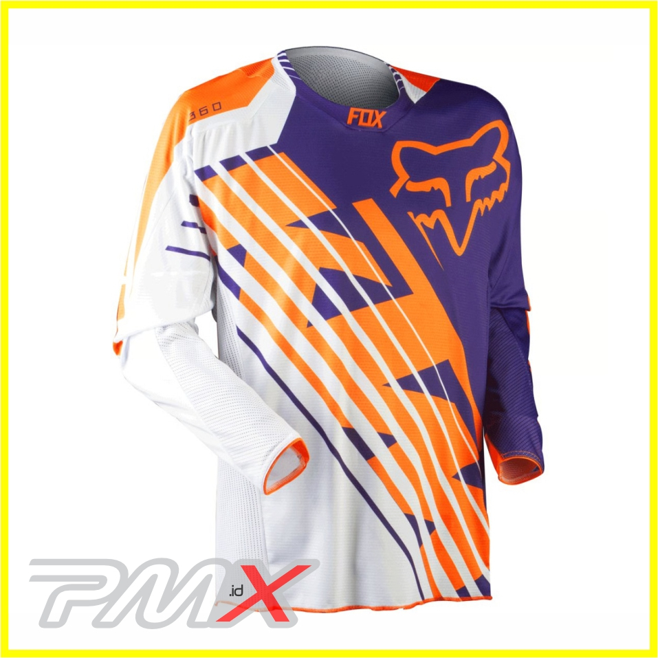 Fox 360 KTM Jersey Original Jersey Motocross Trail Dewasa