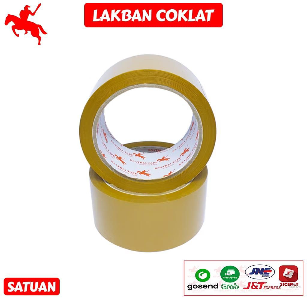 

Lakban KSATRIA TAPE lakban premium tape murah berkualitas 45mm×100 yard
