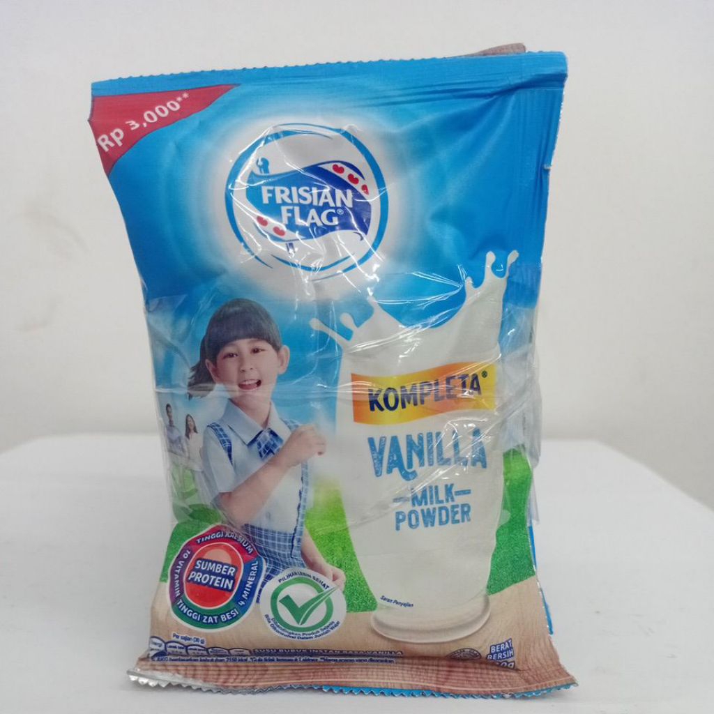 

Frisian Flag Kompleta - Susu bubuk Rasa vanila sachet 10x35g