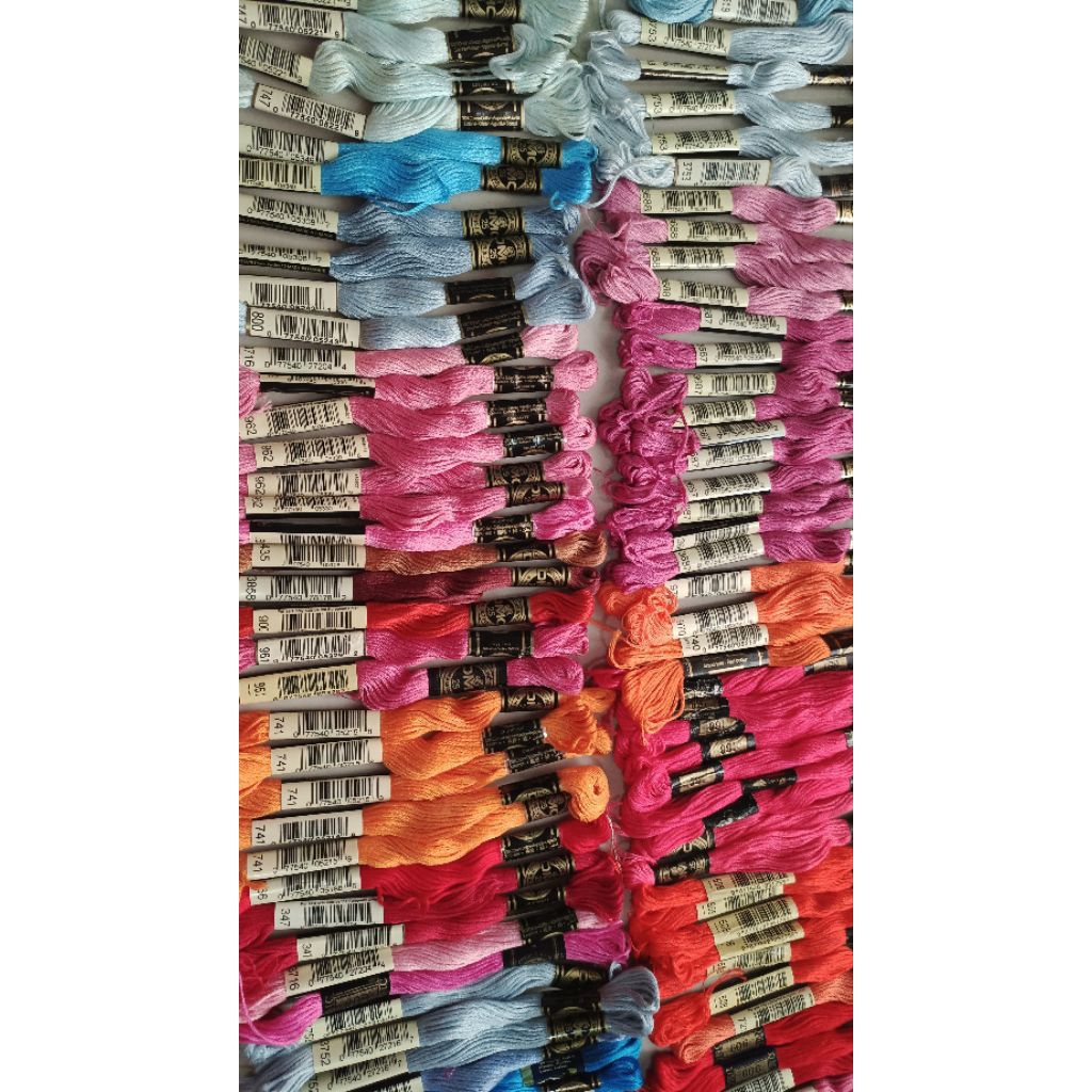 Benang Sulam Kristik Jahit DMC Art 117 Original/ Benang Cross Stitch/Strimin/Sulam Benang