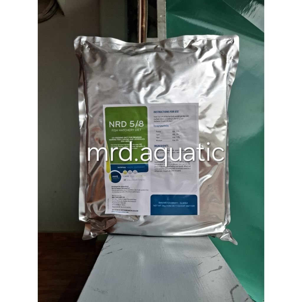 Pelet NRD 3/5, 5/8 3kg kemasan pabrik original