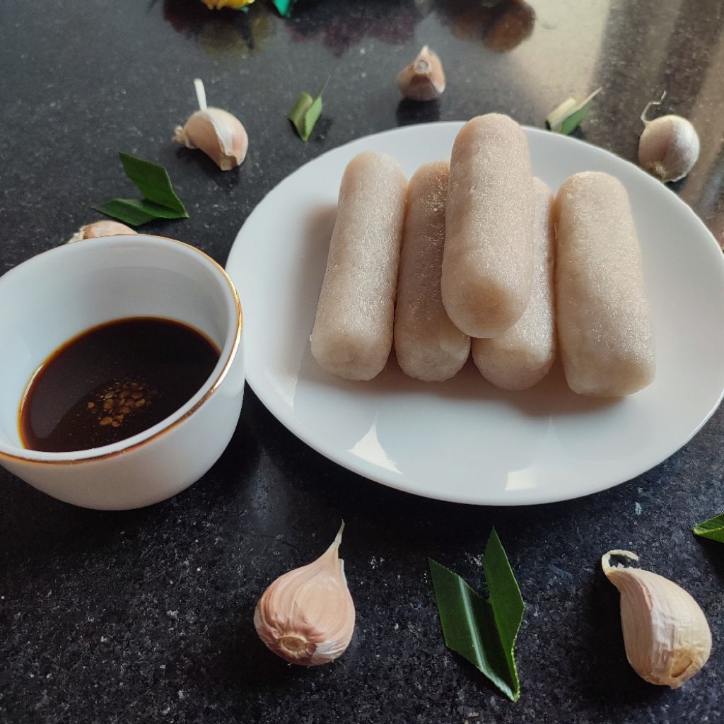 

Pempek Lenjer Kecil Ikan Kutak | Pempek Palembang Mini Siap Makan
