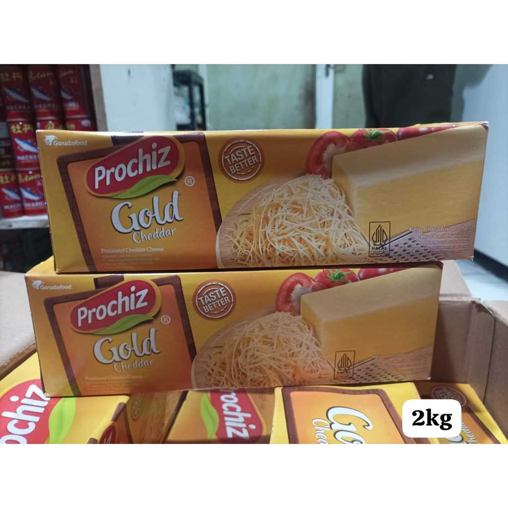 

keju prochiz gold cheddar taste better 2 kg exp 26-02-2026