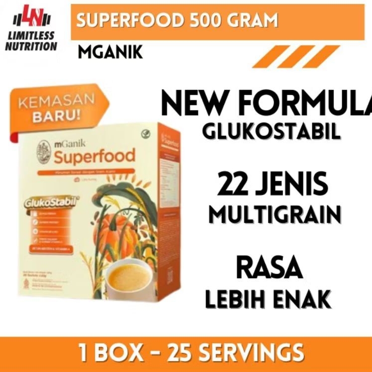 (PROMO) Mganik Superfood Multigrain 20 sachet