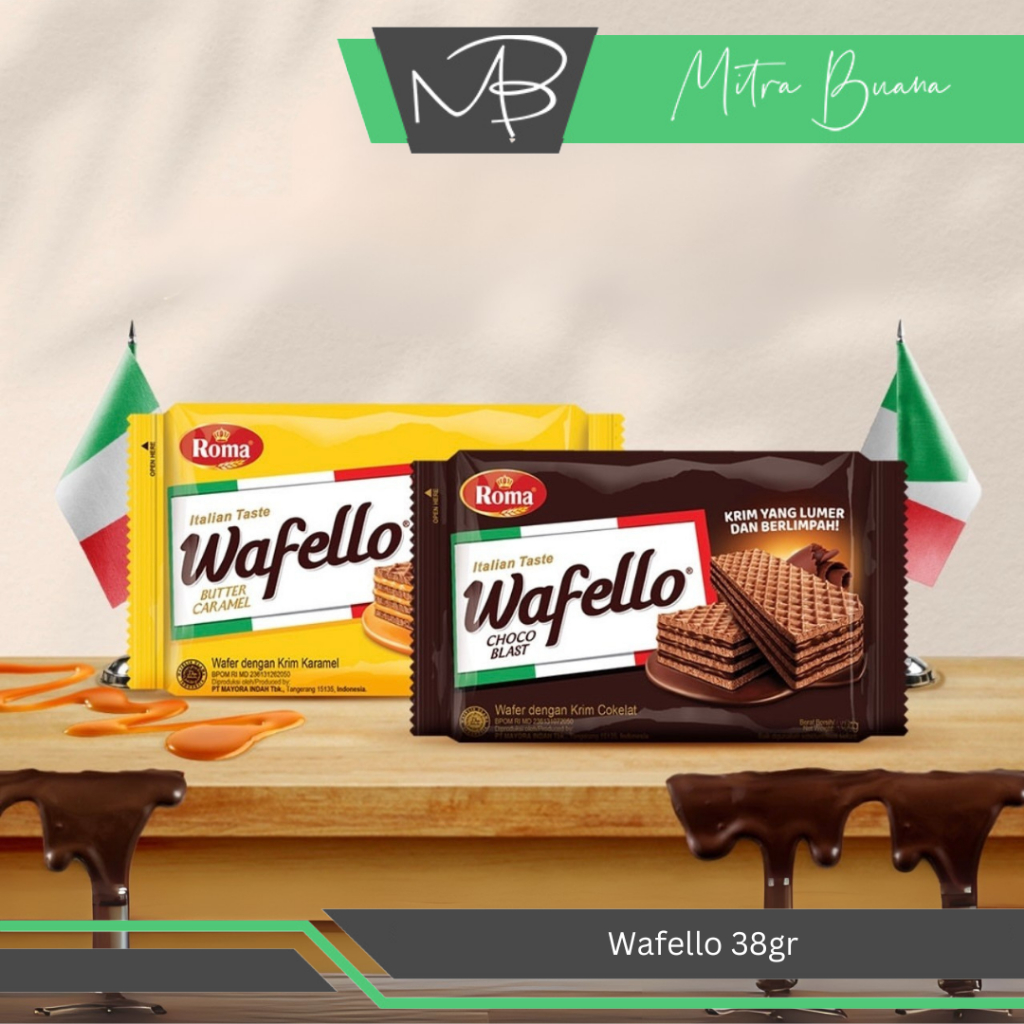

Wafello 38gr All Varian Choco Blast/Butter Caramel - Biskuit Enak Murah Bergizi