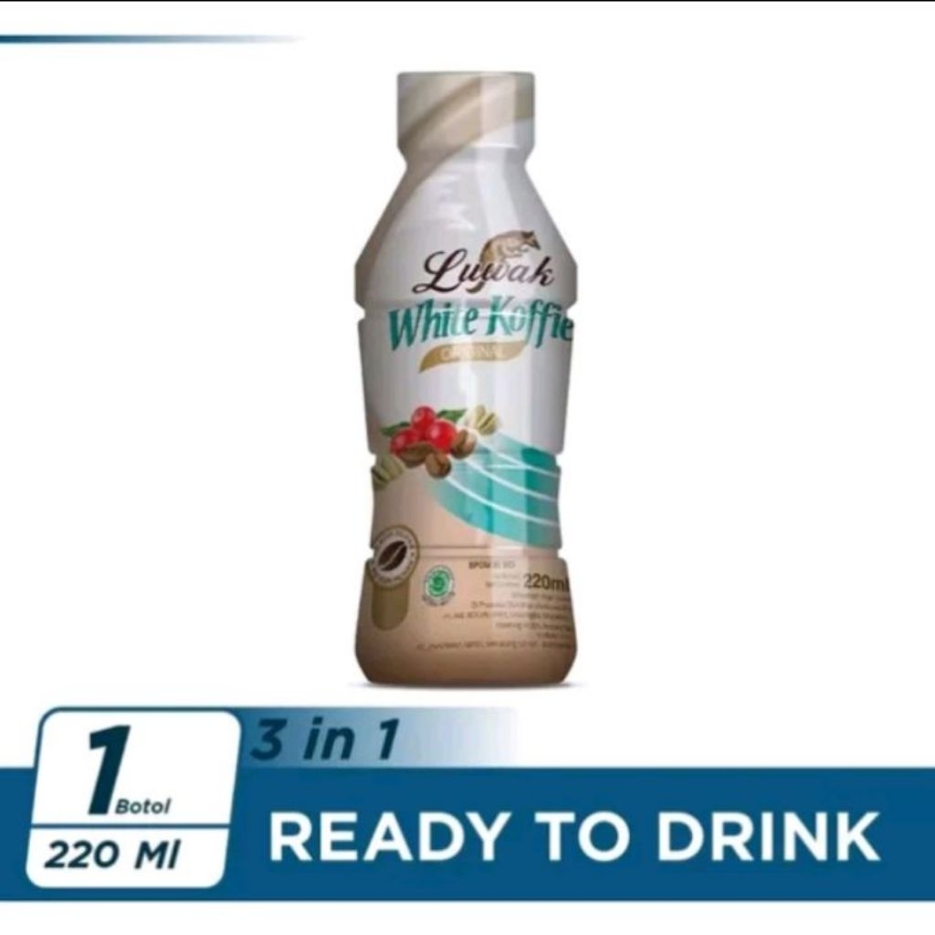 

Luwak White Koffie Botol Original Pet 220 ml