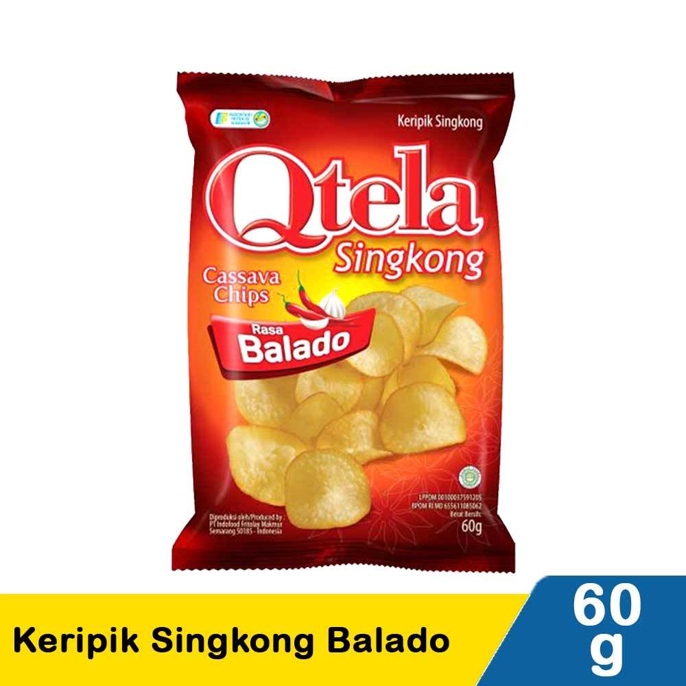 

[oddsolshop] pekanbaru/Qtela Keripik Singkong Balado 60GR Halal