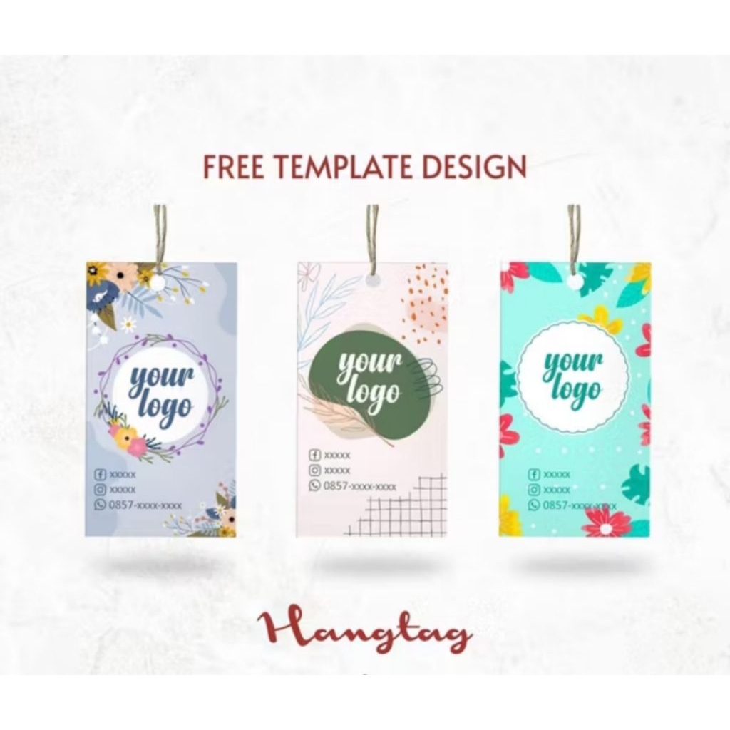 

New Tag hantag mini handtag hangtag hentek nametag label baju (2,5x5) AENBAG dll