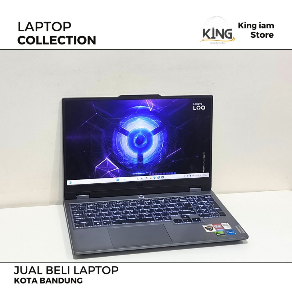 Lenovo LOQ 15IRX9 i5 13450HX RTX 3050 | Layar 144Hz sRGB 100% | RAM 12GB DDR5 | Laptop Gaming & Edit