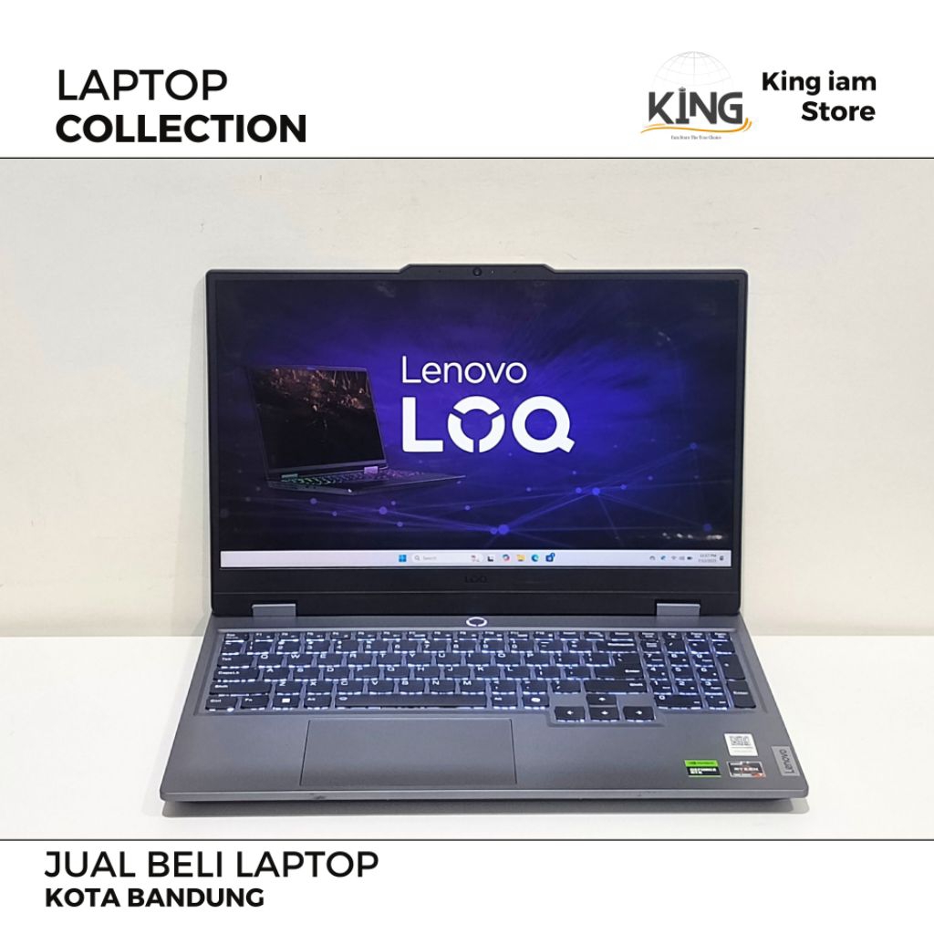 Lenovo LOQ 15 Ryzen 7 7435HS RTX 4060 | Laptop Gaming & Editing Second Mulus