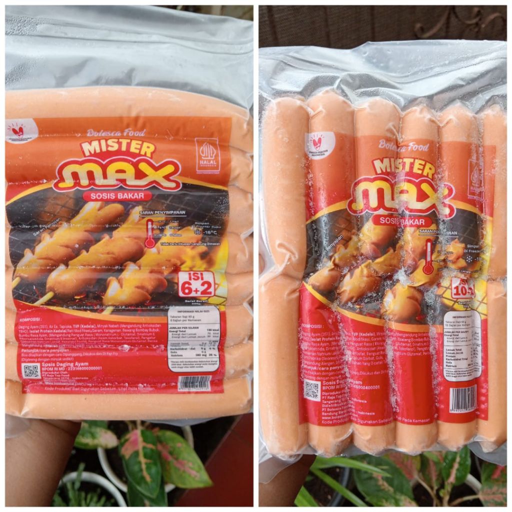 

Max Sosis Ayam Bakar Jumbo dan Mini Kemasan 500gram
