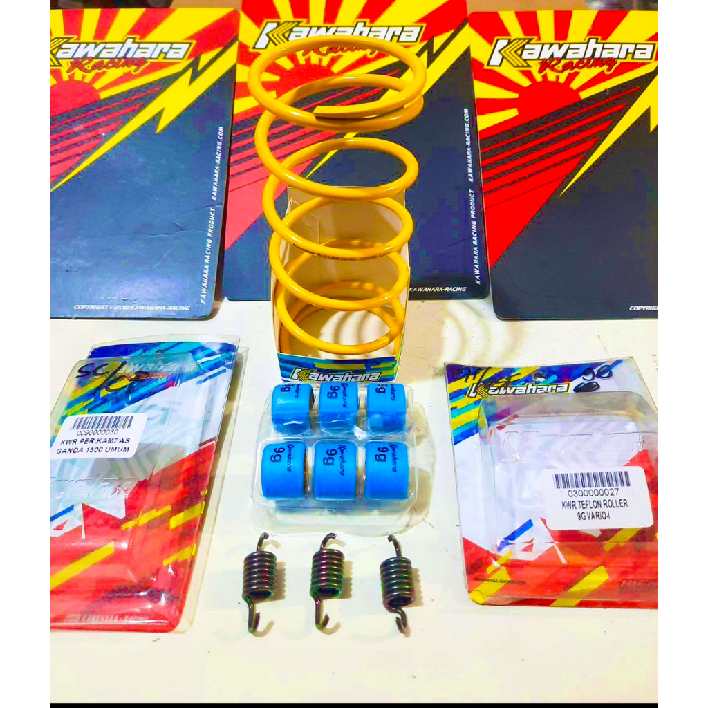 Per cvt roller per ganda beat fi 2020-2024 genio scoopy fi per paketan cvt kawahara racing garansi 1