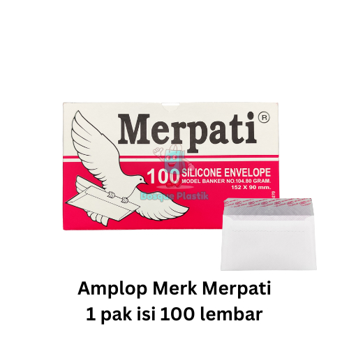 

Amplop Merpati 104 Tanggung Silicon Merah Airmail 80 gr / Amplop Merpati Merah
