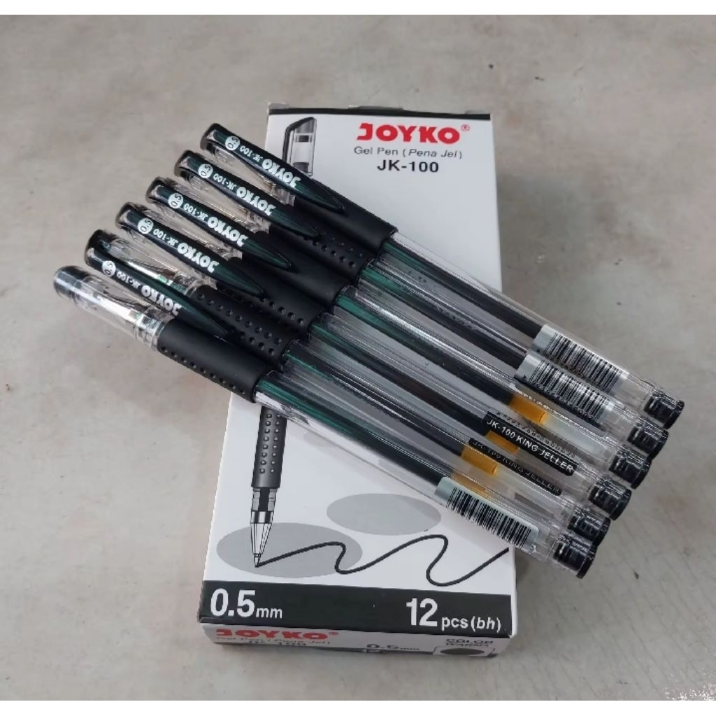 

( 1 PACK =12 PCS )Pulpen Joyko Gel 0,5 JK-100 KING JELLER