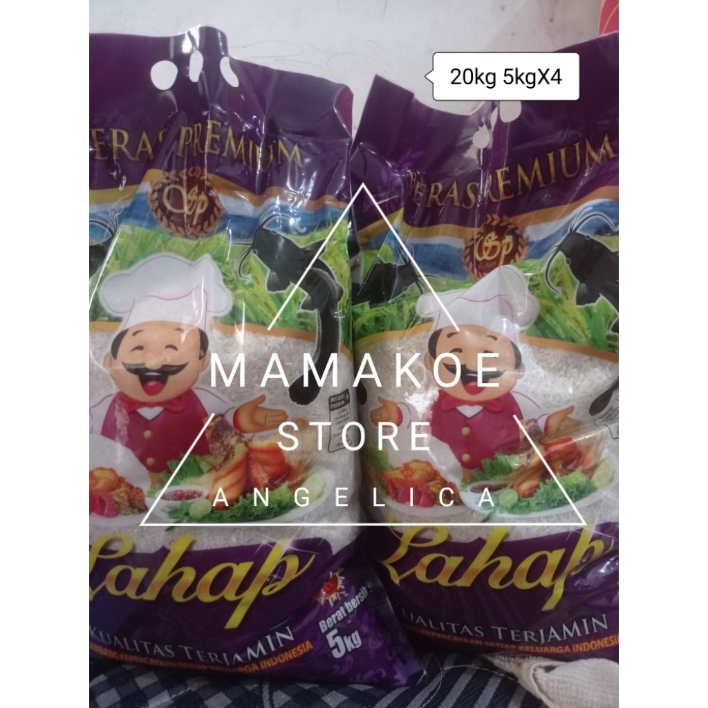 

(MAMAKOE_STORE) BERAS LAHAP LELE 20KG DAPAT 5X4