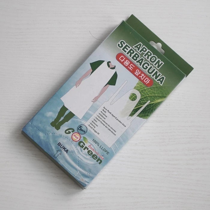 APRON CELEMEK PLASTIK GOGREEN / CELEMEK PLASTIK