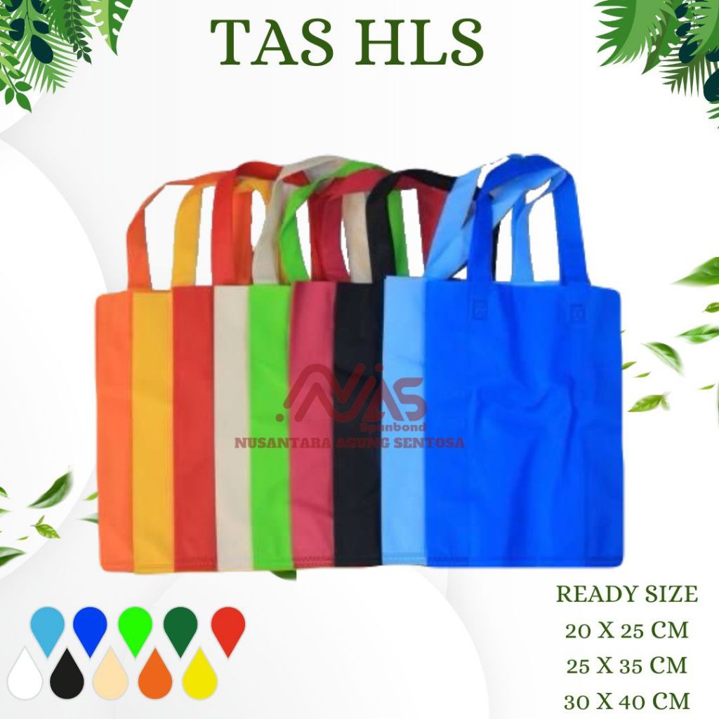 

Tas Spunbond Polos Handle Lipat Samping (HLS) Termurah