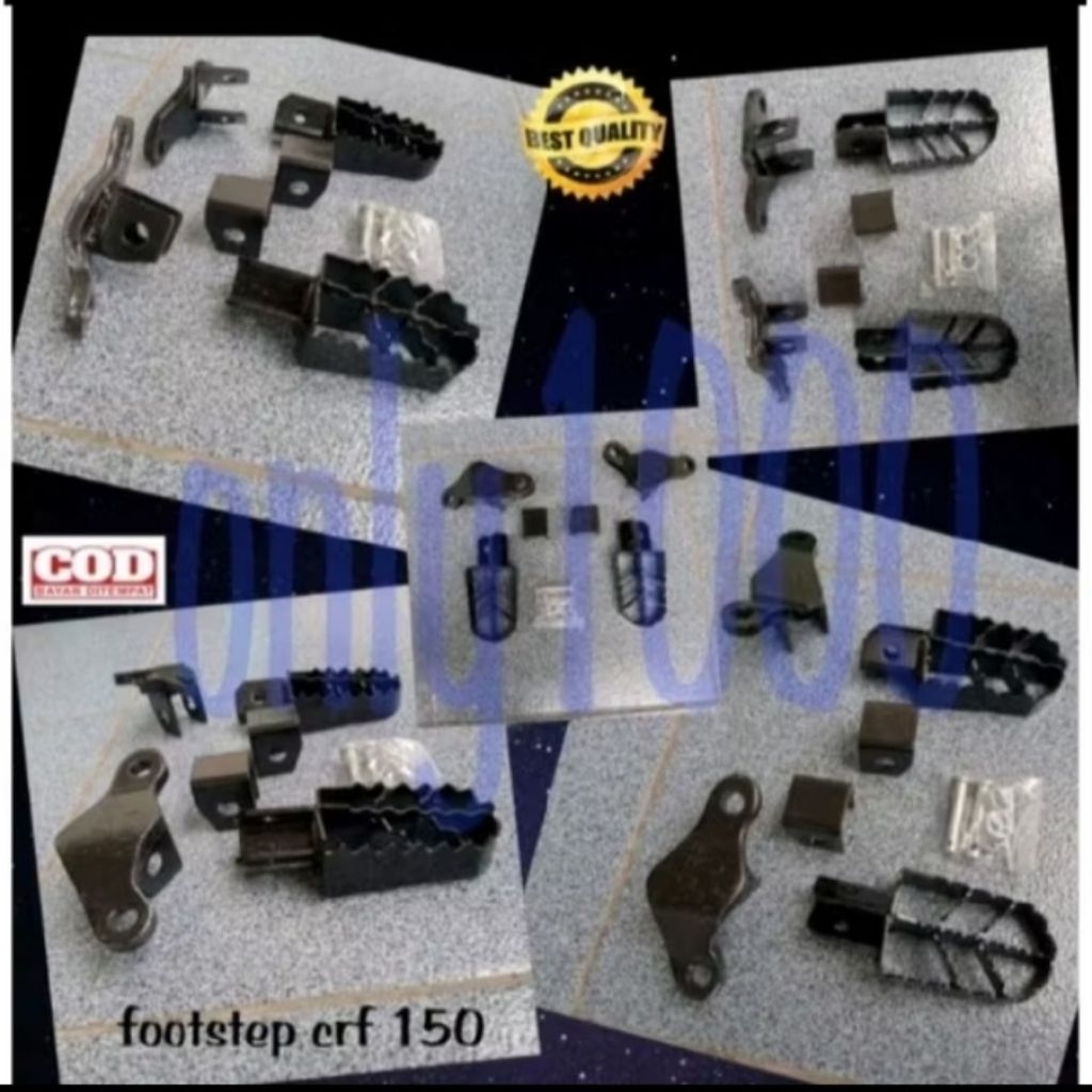 FOOOSTEP CRF 150L+BRACKET BESI INJAKAN KAKI TRAIL SUPERMOTO MOTOCROSS