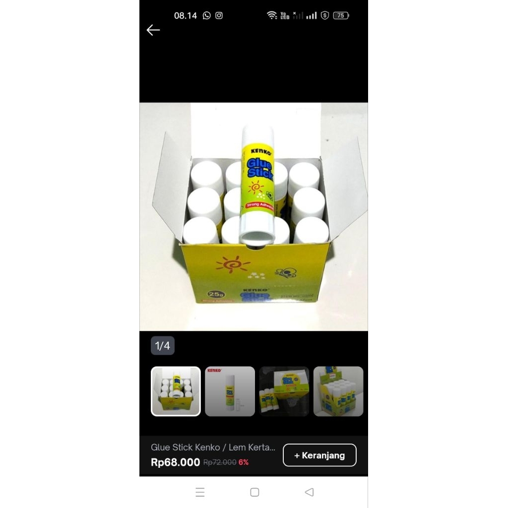 

GLUE STIK / LEM STICK PUTAR KENKO 15 GRAM
