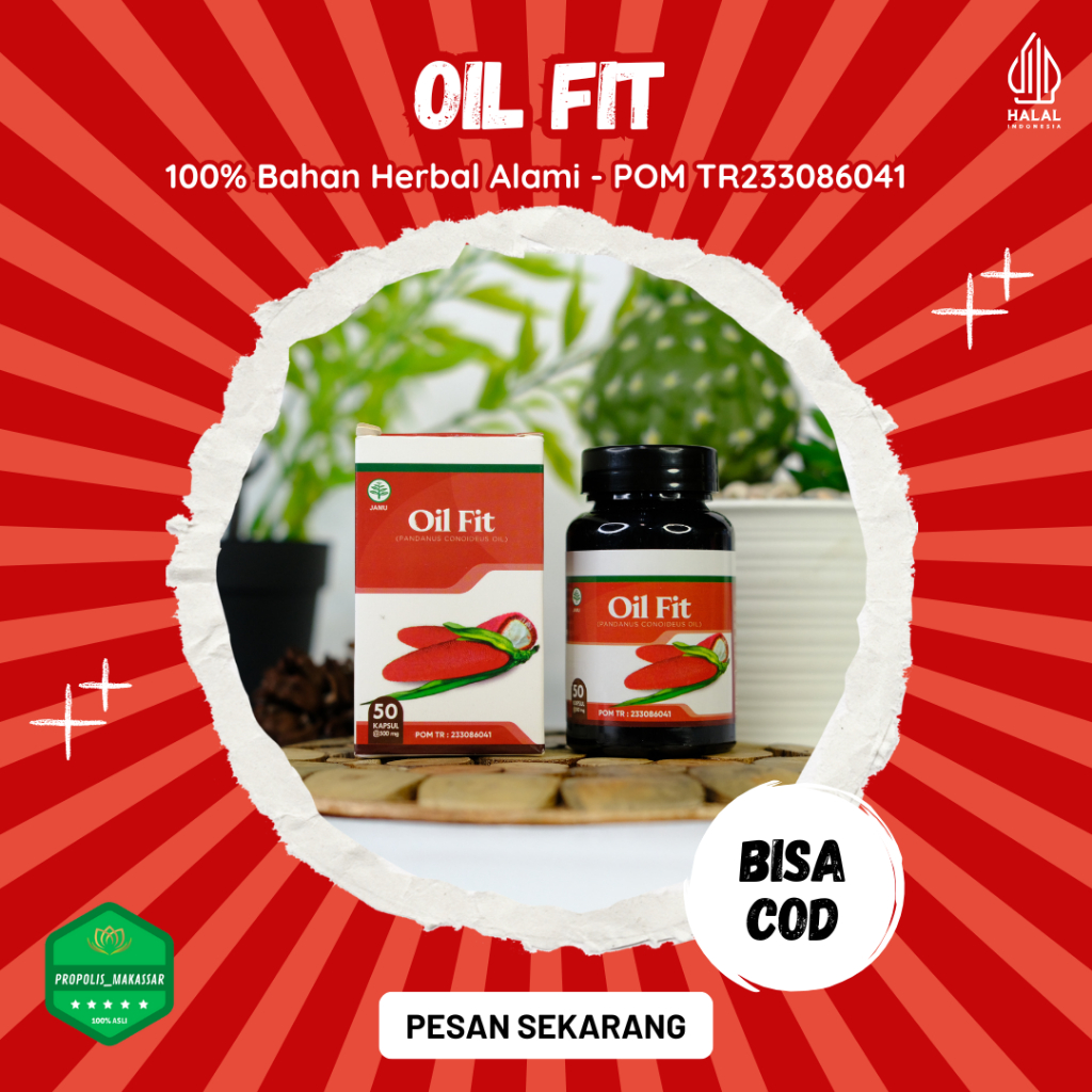 OIL FIT - Kapsul Buah Merah Papua 100% Asli