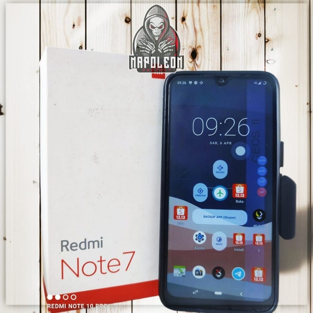 HP OPTIMASI MARKETPLACE XIAOMI REDMI NOTE 7 RAM 4/64 KHUSUS SELLER SUDAH UBL DAN CUSTOM ROM