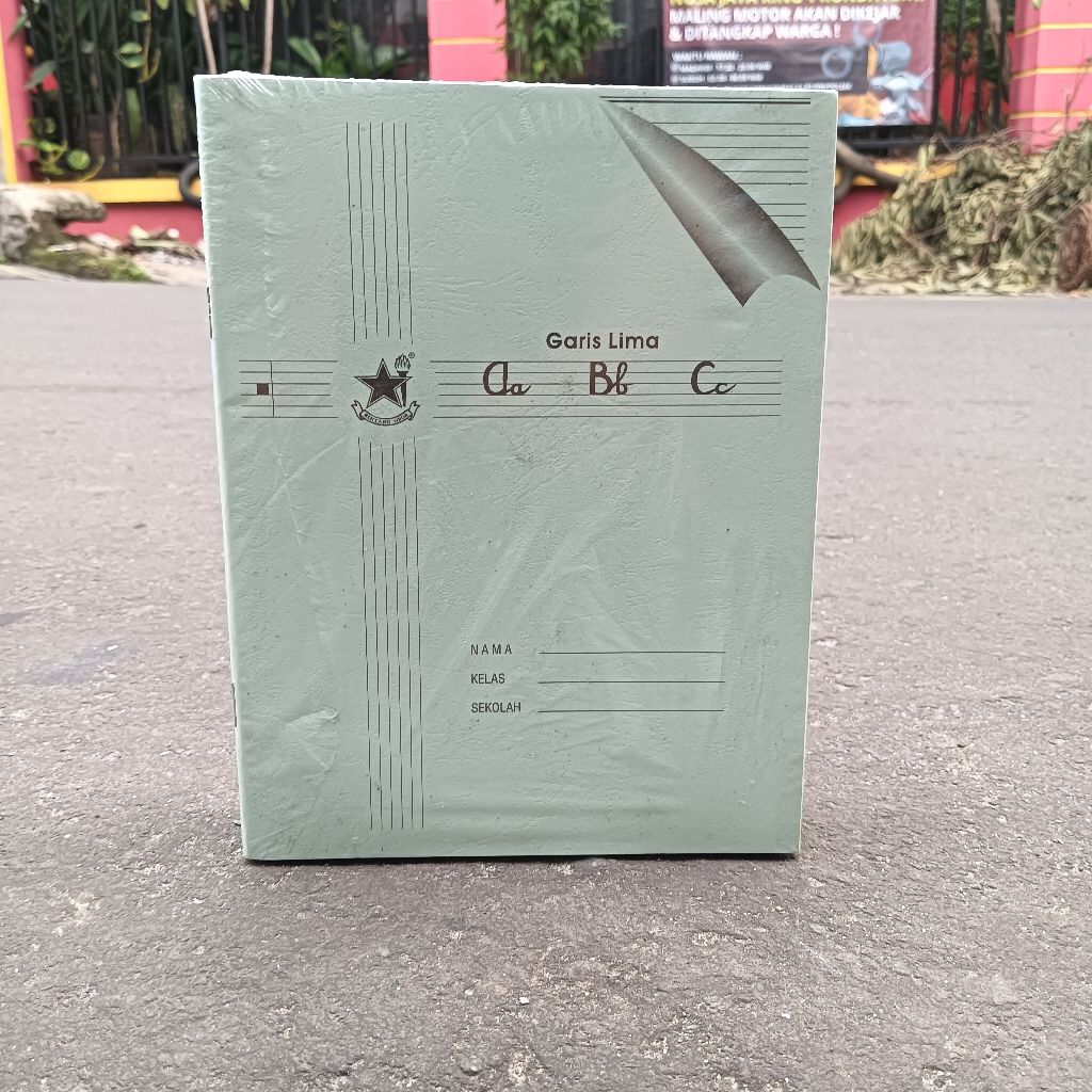 

1 Pack Buku Tulis Sekolah Garis Lima Tegak Bersambung Halus Bergaris 5 Grosir 10pcs Murah
