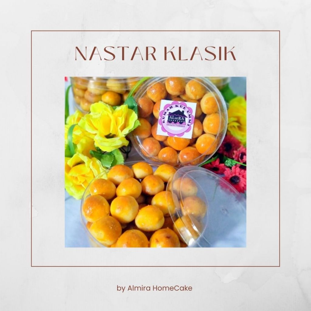 

Nastar Premium Homemade – Kue Kering Lebaran Isi Nanas Asli | Toples ±400gr | Lembut & Lumer di Mulut
