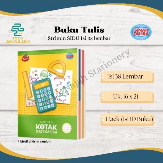 

BUKU STRIMIN / KOTAK KECIL SIDU ISI 38lembar (1PACK 10BUKU)