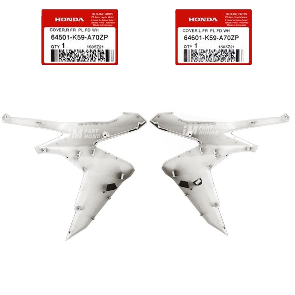 SALE  64501-K59-A70ZP 64601-K59-A70ZP COVER SAYAP KANAN KIRI VARIO 150 K59J 2018 - 2022 PUTIH