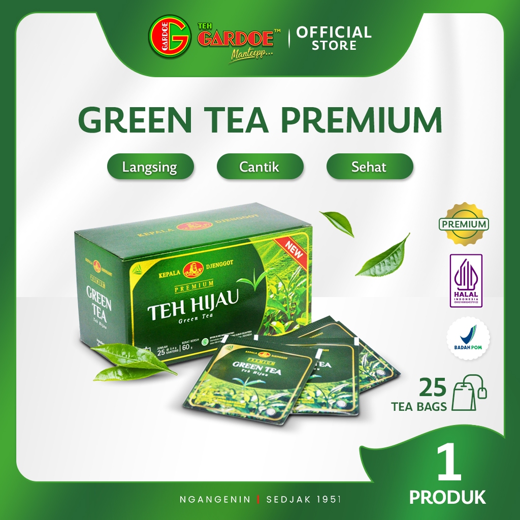 

Kepala Djenggot Green Tea Premium 25's 50 gr