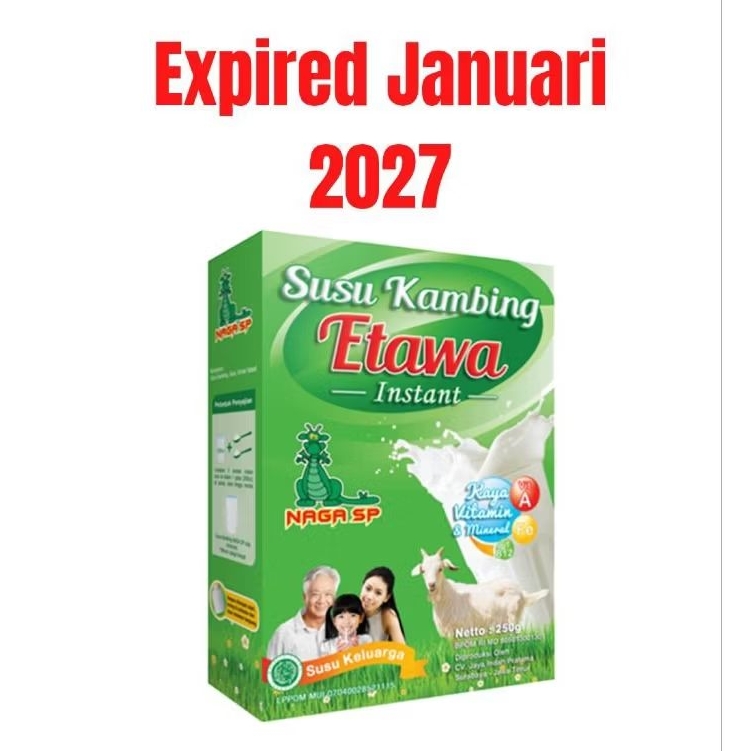 

Susu Kambing Etawa NAGA SP Bubuk Instan Goat Milk Obat Maag Asam Lambung